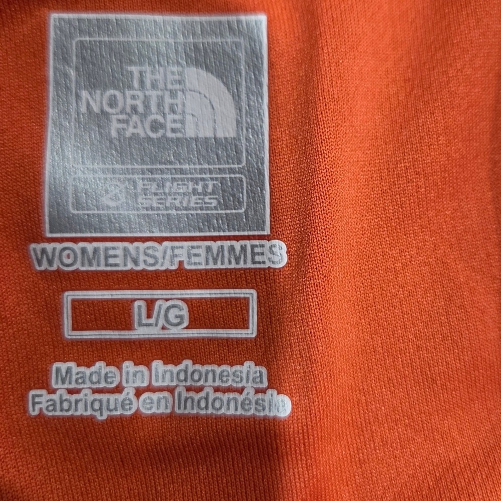 The North Face Flight Series VaporWick Running Shirt Orange Gray Womens Large - Picture 3 of 7